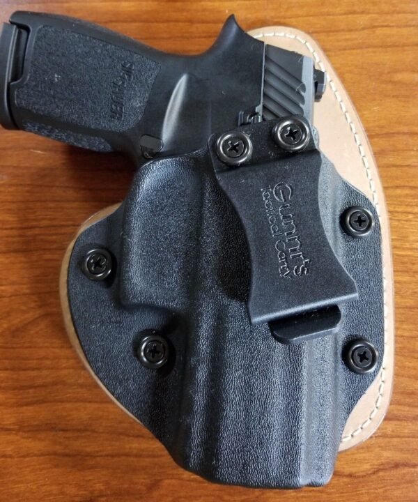 FITS SIG SAUER MODELS IWB Hybrid Holster KYDEX & LEATHER CONCEALED COMFORT CCW - Image 4