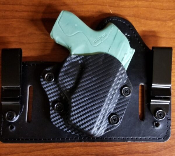 FITS GLOCK MODELS IWB & OWB TUCKABLE HYBRID HOLSTER KYDEX/LEATHER CONCEALED CCW - Image 7