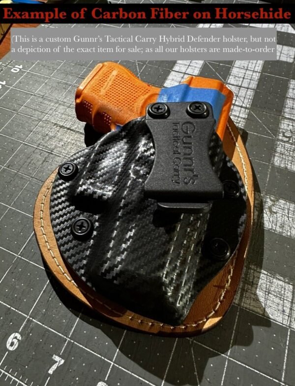 Gunnr's Tactical Carry - IWB hybrid holster, fits Glock G43x MOS w/ TLR7 sub. - Image 5