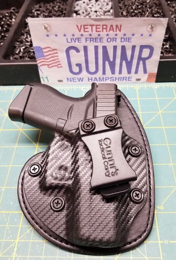 FITS GLOCK MODELS  IWB HYBRID HOLSTER KYDEX/ LEATHER CONCEALED  CCW - Image 11