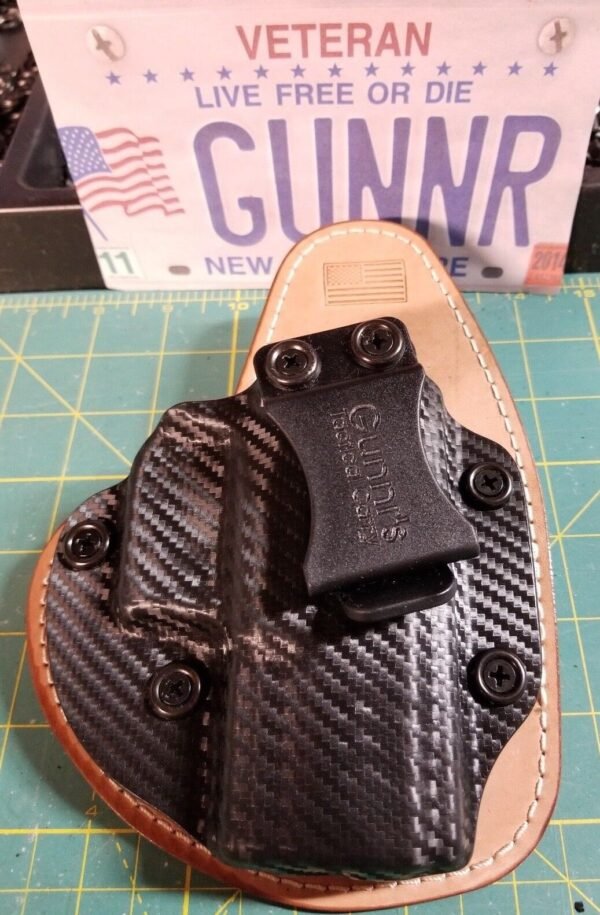 FITS GLOCK MODELS  IWB HYBRID HOLSTER KYDEX/ LEATHER CONCEALED  CCW - Image 12