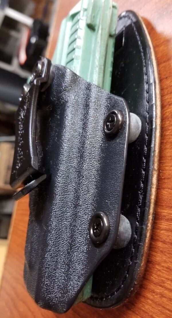 FITS GLOCK MODELS  IWB HYBRID HOLSTER KYDEX/ LEATHER CONCEALED  CCW - Image 13