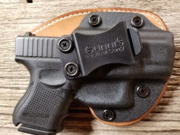 FITS GLOCK MODELS  IWB HYBRID HOLSTER KYDEX/ LEATHER CONCEALED  CCW - Image 3