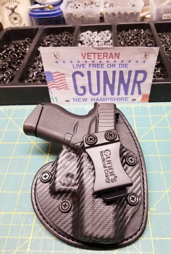 FITS GLOCK MODELS  IWB HYBRID HOLSTER KYDEX/ LEATHER CONCEALED  CCW - Image 5