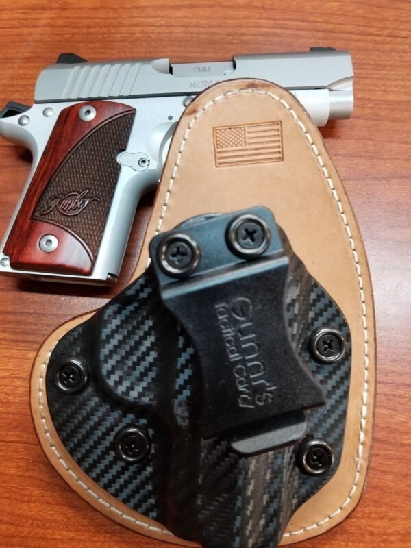 FITS GLOCK MODELS  IWB HYBRID HOLSTER KYDEX/ LEATHER CONCEALED  CCW - Image 7