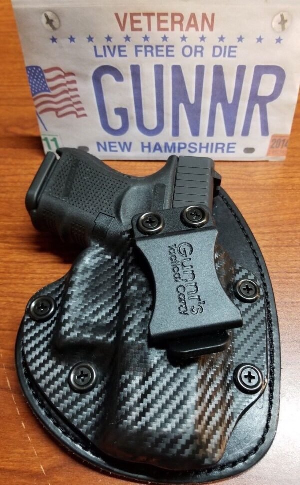 FITS GLOCK MODELS  IWB HYBRID HOLSTER KYDEX/ LEATHER CONCEALED  CCW