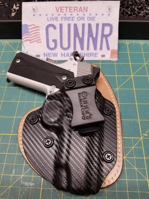 FITS GLOCK MODELS  IWB HYBRID HOLSTER KYDEX/ LEATHER CONCEALED  CCW - Image 9