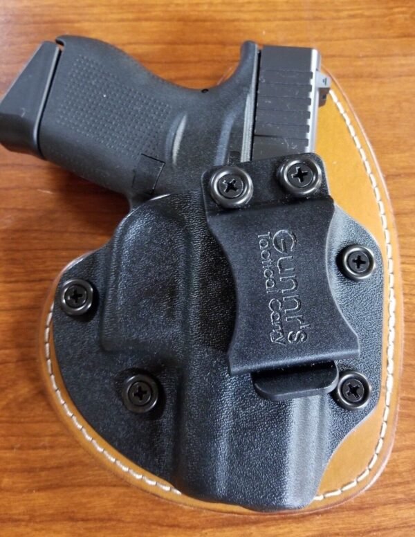FITS GLOCK MODELS  IWB HYBRID HOLSTER KYDEX/ LEATHER CONCEALED  CCW - Image 10